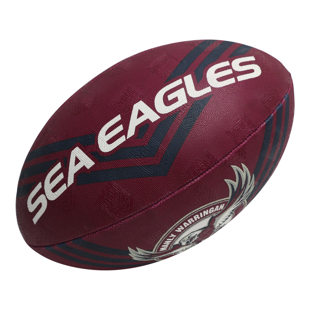 MANLY SEA EAGLES SUPPORTER BALL 11INCH STEEDEN