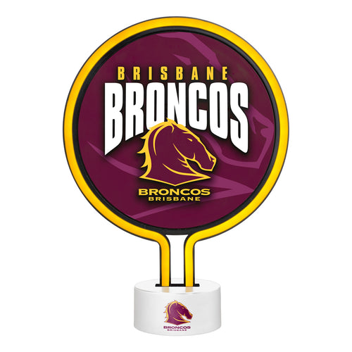 BRONCOS NEON LIGHT NRL
