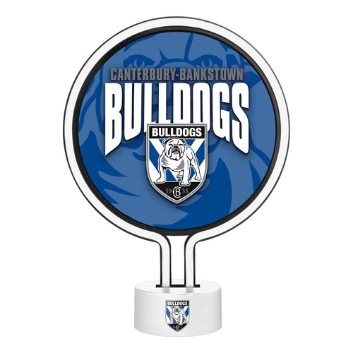BULLDOGS NEON LIGHT NRL