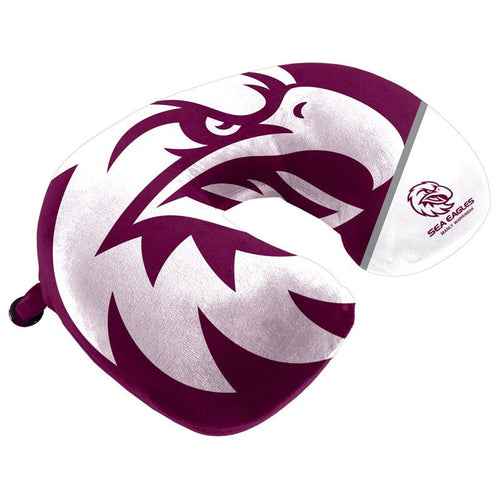 MANLY SEA EAGLES TRAVEL PILLOW NRL