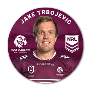 JAKE TRBOJEVIC PLAYERS BADGE NRL