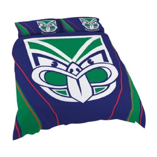 WARRIORS QUEEN QUILT COVER SET NRL