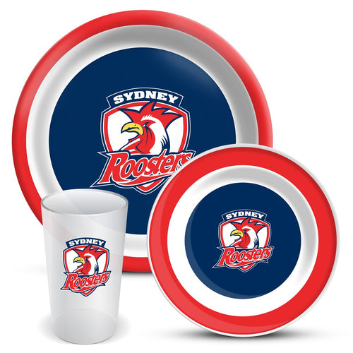 ROOSTERS 3-PIECE DINNER SET