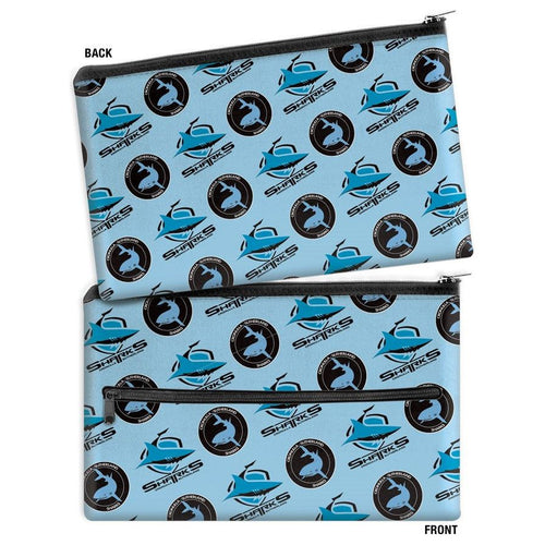 SHARKS LARGE PENCIL CASE NRL