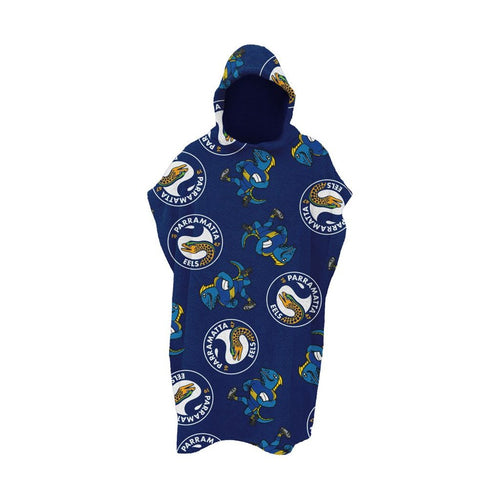 EELS YOUTH HOODED BEACH TOWEL NRL