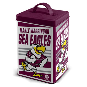 MANLY SEA EAGLES STORAGE COOKIE TIN NRL