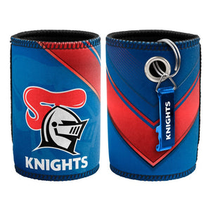 KNIGHTS CAN COOLER & BOTTLE OPENER NRL