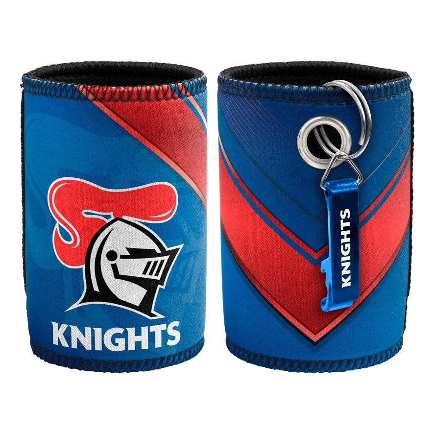 KNIGHTS CAN COOLER & BOTTLE OPENER NRL