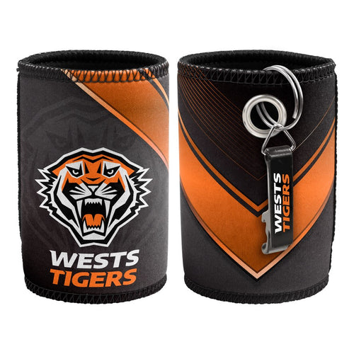 WEST TIGERS CAN COOLER & BOTTLE OPENER NRL