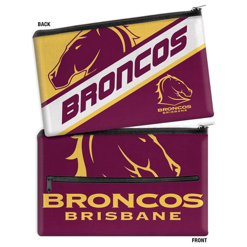 BRONCOS LARGE PENCIL CASE NRL