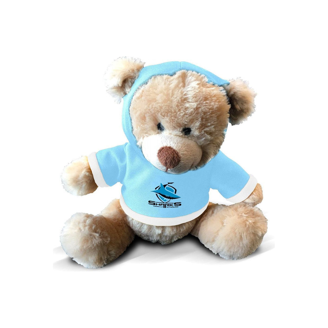 CRONULLA SHARKS PLUSH TEDDY WITH HOODY NRL