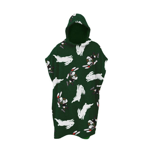 RABBITHOS YOUTH HOODED BEACH TOWEL NRL