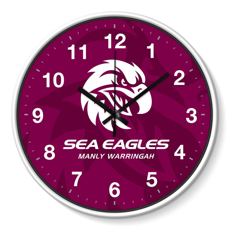 SEA EAGLES WALL CLOCK