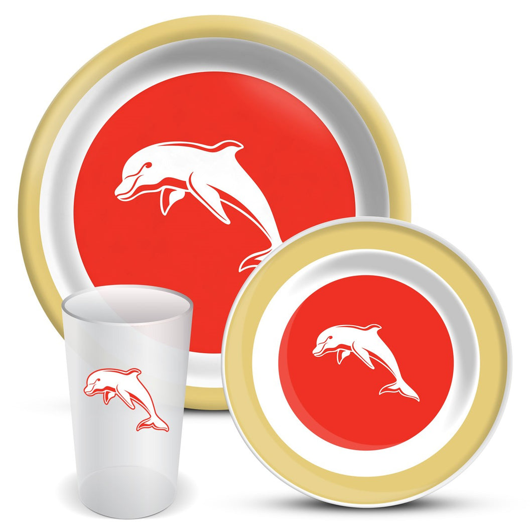 DOLPHINS 3-PIECE DINNER SET