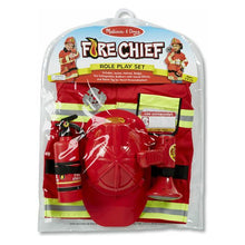 Load image into Gallery viewer, MELISSA AND DOUG FIRE CHIEF ROLE PLAY COSTUME SET M&amp;D