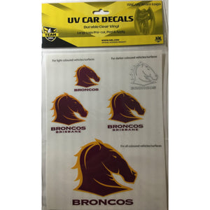 BRONCOS LOGO DECALS SHEET NRL