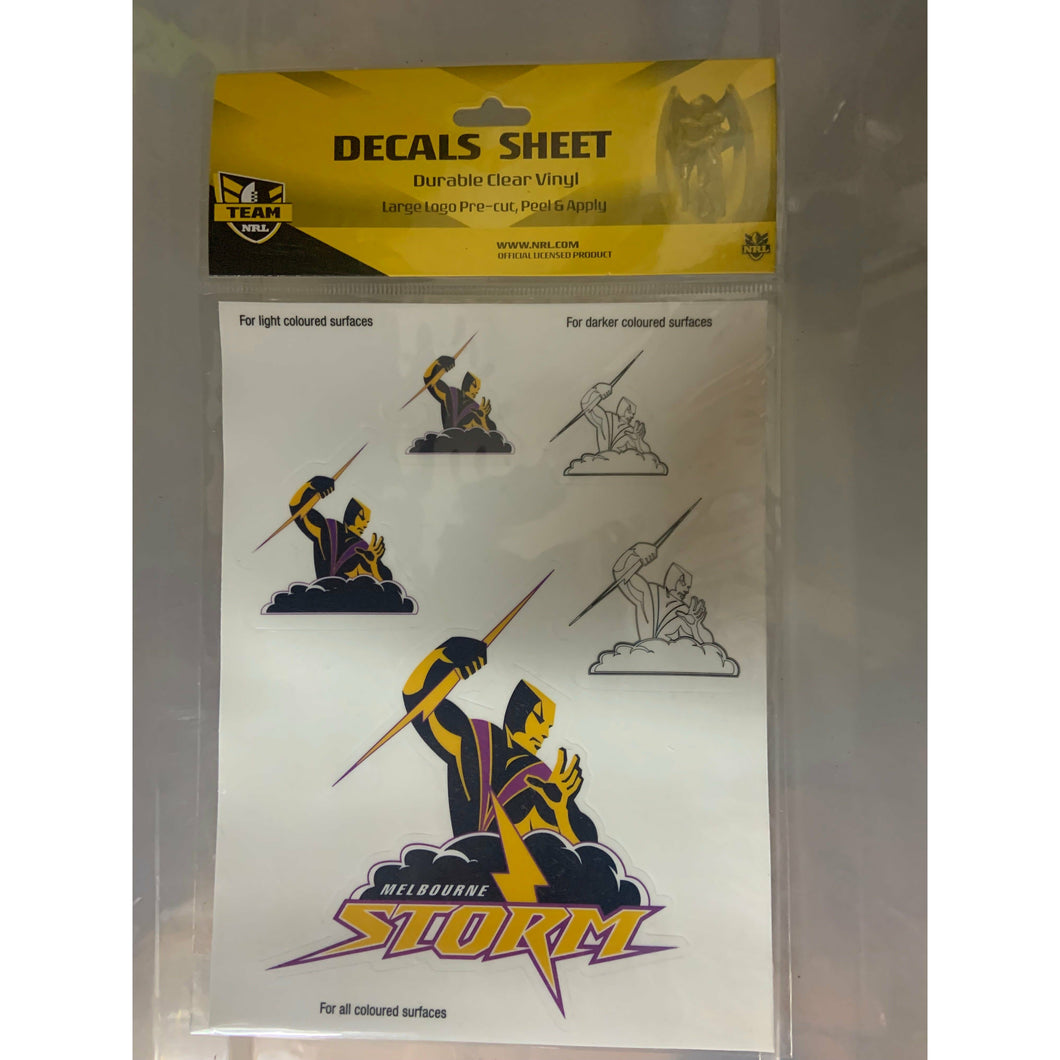 STORM DECALS SHEET NRL