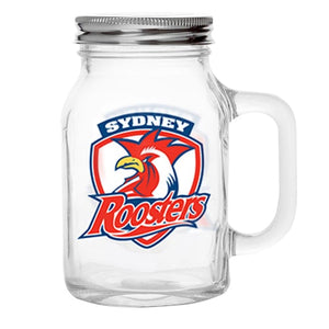 ROOSTERS GLASS JAR NRL