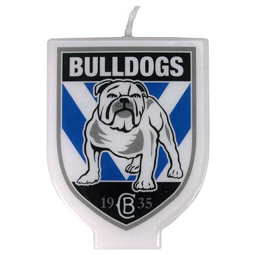 BULLDOGS LOGO CANDLE NRL